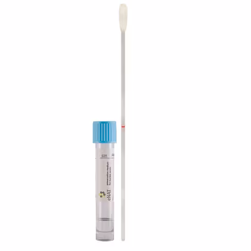 Milieu enat tube 1ml + écouvillon floquéregular breakpoint 80mm x50