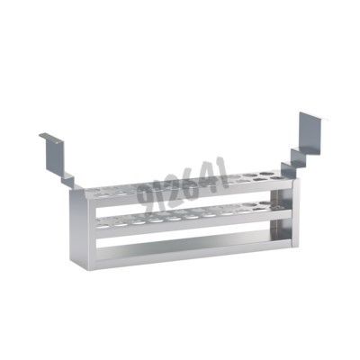Rack longitudinal 2 rangées pour 24 tubes diam.18mm pour bain-marie WTB6