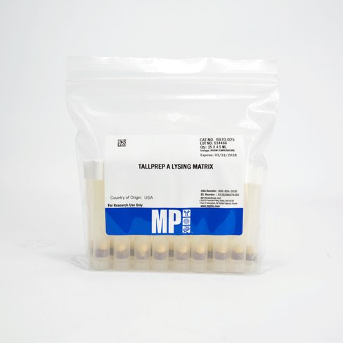 X25 tallprep lysing matrix a 4.5 ml tubes