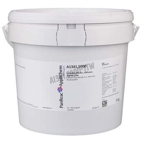 L-histidine (conforme pharmacopée européenne et us) pure, qualité pharma 5 kg