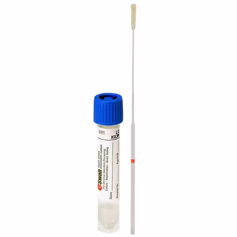 Eswab Milieu amies liquide 1ml + écouv floq nylon flexible naso x50