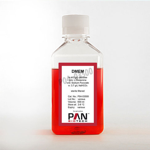 Dmem 4.5g/l glucose 3.7g/l nahco3 ss l-glut pyruvate sodium 500 ml