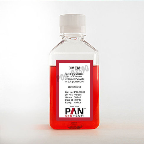 Dmem 4.5g/l glucose avec l-glut pyruvate et 3.7g/l nahco3 500 mL