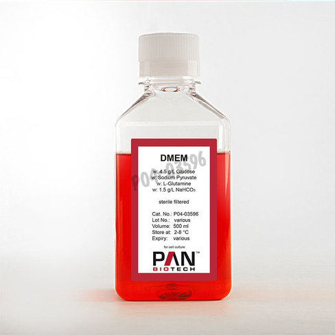 Dmem 4.5g/l glucose avec l-glut sodium pyruvate 1.5g/l nahco3 500 ml