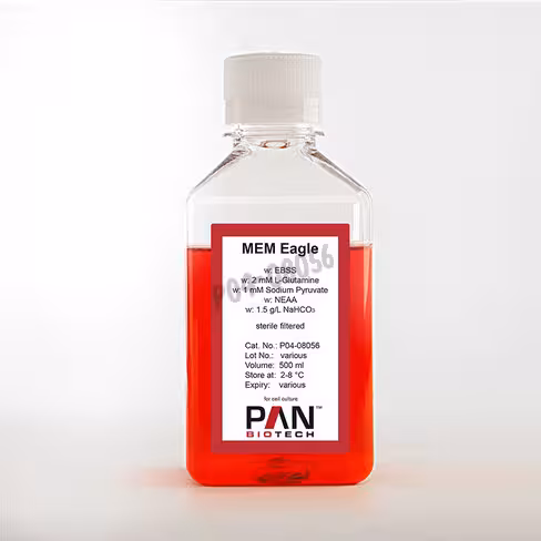 Mem eagle avec ebss avec 2mm l-glut 1mm pyruvate neaa 1,5g/l nahco3 500 ml