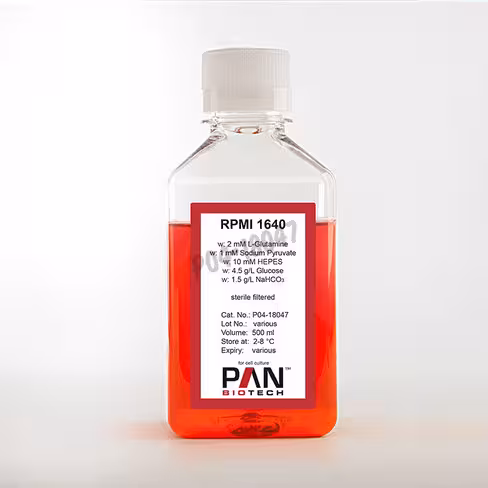 Rpmi 1640 2mm l-glut,1mm pyru,4.5g/l gluc,10mm hepes,1.5g/l nahco3 500 ml