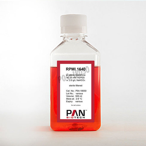 Rpmi 1640 avec glutamine stable 25mm hepes et 2.0g/l nahco3 500 ml