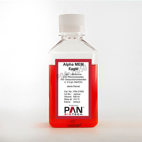 Alpha mem eagle sans l-glut,ribonu,deoxyribonu avec 2.2g/l nahco3 500 ml