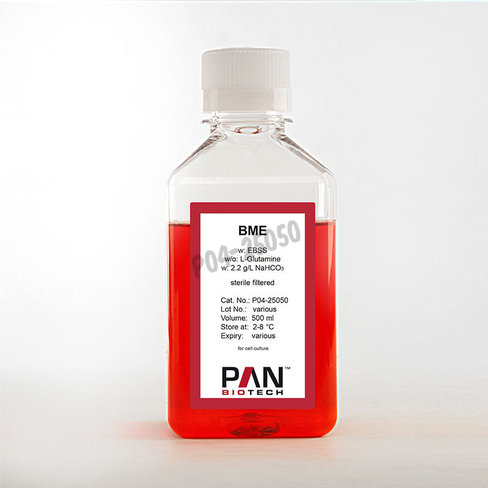 Bme sans l-glutamine avec ebss 2.2g/l nahco3 500 ml