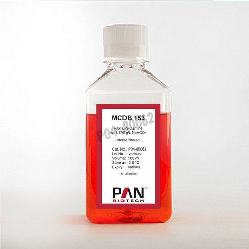 Mcdb 153 sans l-glutamine avec 1,176g/l nahco3 500 ml