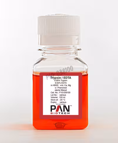 Trypsine/edta solution 0.05/0.02% hbss sans ca-mg avec rouge phenol 100 ml