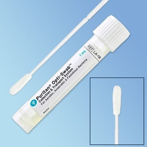 Tubes de transport Puritan 1ml LA Flock Swab Standard