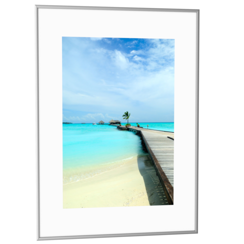 Cadre de décoration - 50 x 70 cm - aluminium anodisé - lot de 6