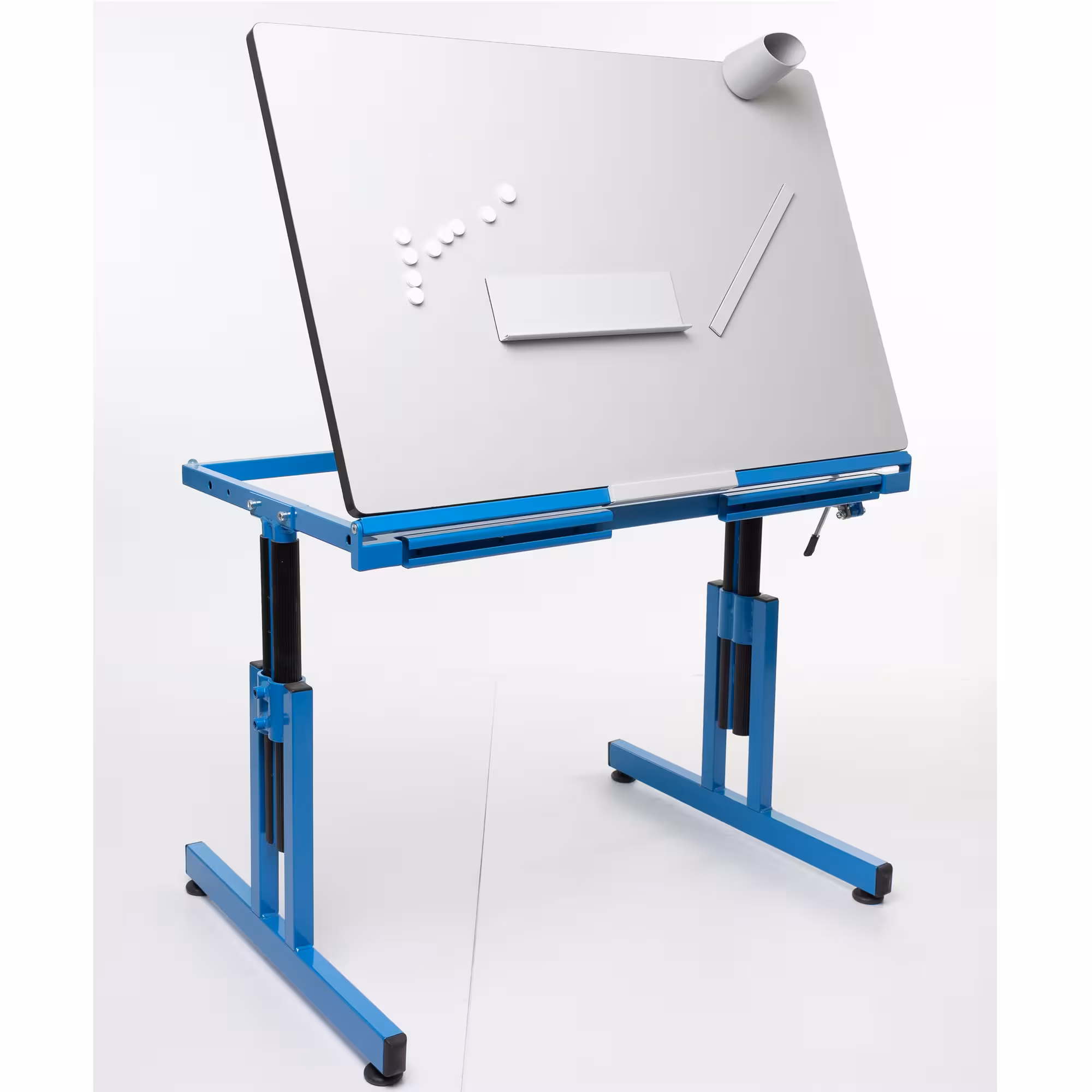 Table monoplace ISIS - plateau inclinable - 93 x 62 cm - hauteur réglable de 54 à 80 cm