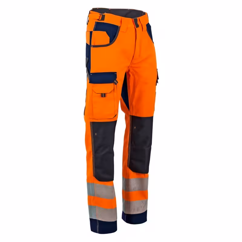 Pantalon HV Polarisation - LMA - orange fluo/marine - taille au choix