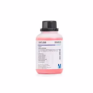 Buffer solution colour: red, traceable t 500 ml