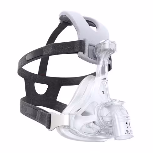 Masque naso-buccal AF541, coussinet gel et voile silicone, harnais Capstrap, coude fuite 1, EE, taille S, lot de 10