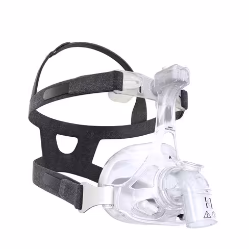 Masque naso-buccal AF541, coude fuite 1, harnais quatre points, coussin 'under-the-nose', EE, taille B, lot de 10