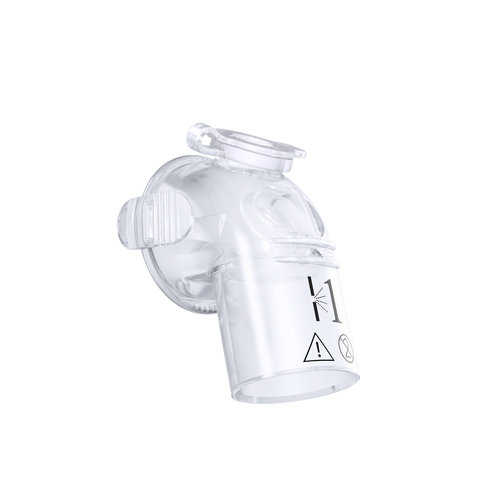 Coude de raccordement EE, fuite 1, avec port nébuliseur, pour masque naso-buccal AF541, lot de 5