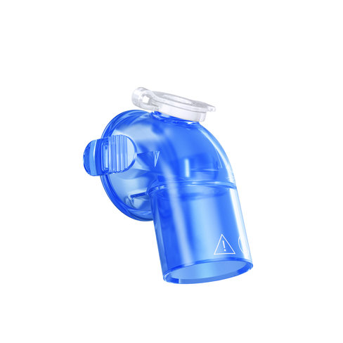 Coude de raccordement SE, avec port nébuliseur, pour masque naso-buccal AF541, lot de 5