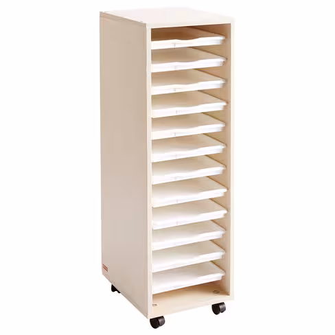 Colonne haute - 12 plateaux - bouleau