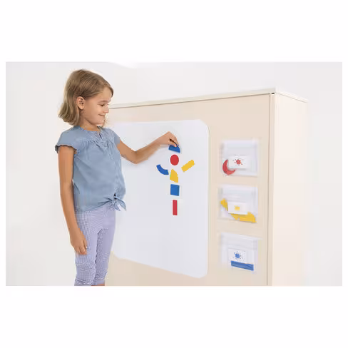 Tableau blanc repositionnable magnétique