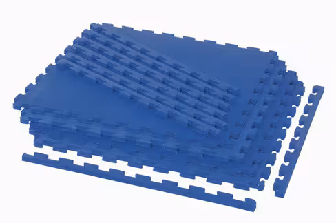 Sol de protection modulable - 16 dalles + 16 bordures