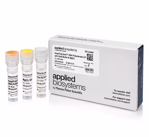 Amplitaq gold dna polymerase, ld (low dna) with gold buffer and µgcl2-250 units 250 unités