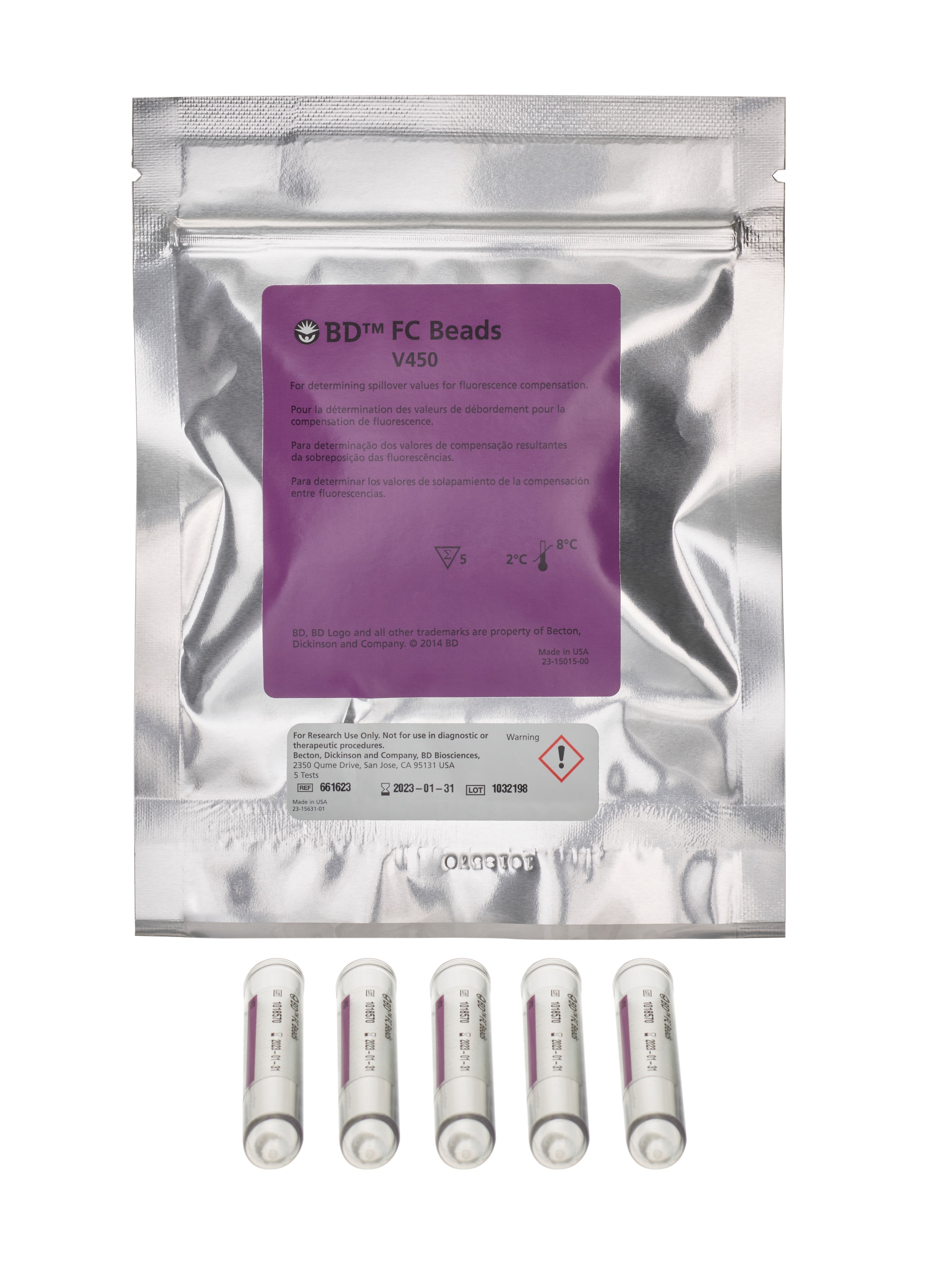 Bd fc beads v450 ruo 1 x 5 tests