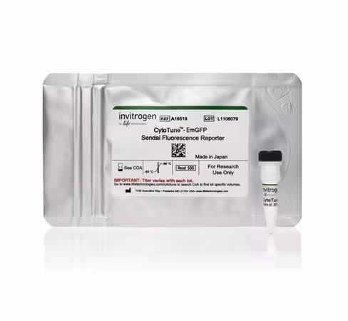 Cytotune emgfp sendai fluorescence reporter-1 pack