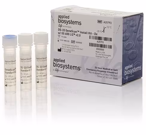 Ds-33 genescan install kit dx with genescan 600 liz size standard v2.0 dx 1 kit
