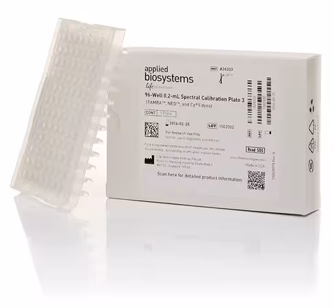Quantstudio 3/5 spectral calibration plate 3 (tamra, ned, cy5 dyes), 96-well, 0.2 ml 1 pcs