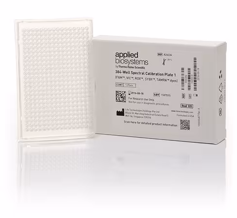 Quantstudio 5 spectral calibration plate 1 (fam, vic, rox, tamra, and sybr dyes), 384-well 1 pcs