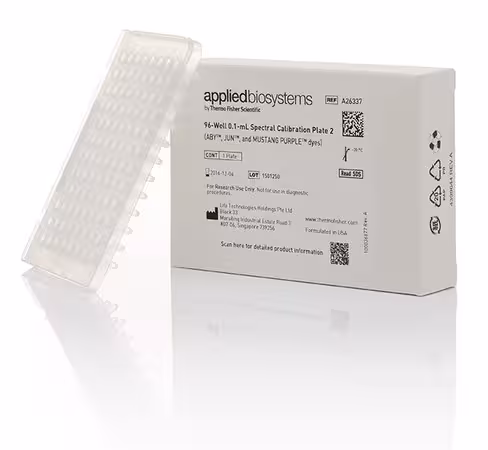 Quantstudio 3/5 spectral calibration plate 2 (aby, jun, mustang purple dyes), 96-well, 0.1 ml 1 pcs