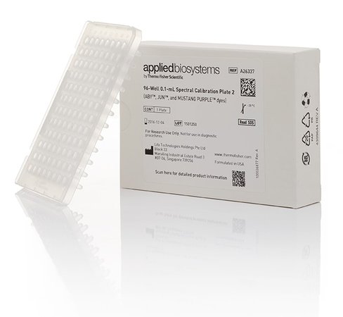 Quantstudio 3/5 spectral calibration plate 2 (aby, jun, mustang purple dyes), 96-well, 0.1 ml 1 pcs