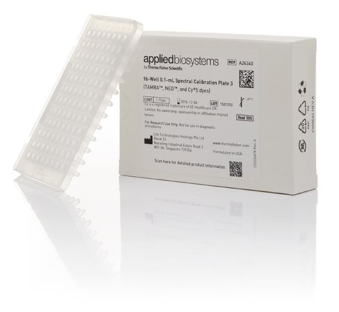 Quantstudio 3/5 spectral calibration plate 3 (tamra, ned, cy5 dyes), 96-well, 0.1 ml 1 pcs