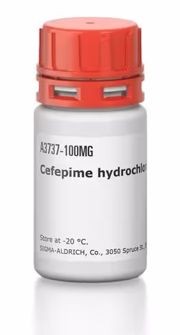 Cefepime hydrochloride, 100 mg