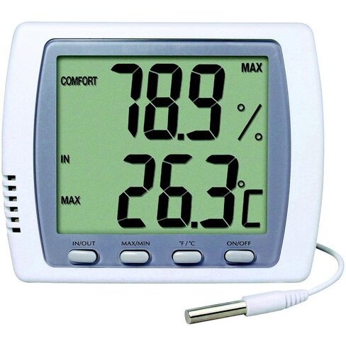 Thermomètre digital int.ext. - Sonde NTC embout inox - Hygromètre + Ralentisseur thermique x1