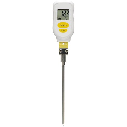Thermomètre compact type k étanche ip65 avec sonde de pénétration x1