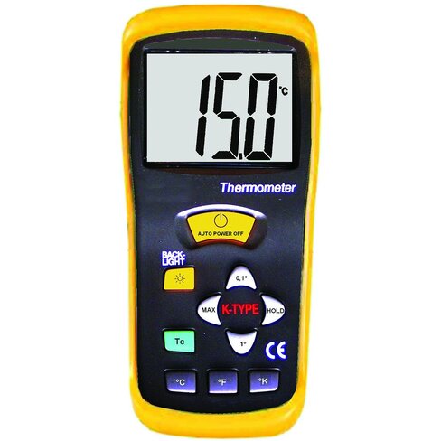 Thermomètre type k universel grand affichage sonde filaire x1