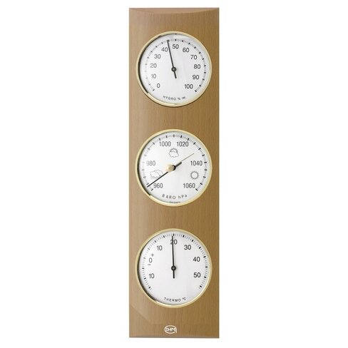 Station météo mécanique placage hetre naturel x1