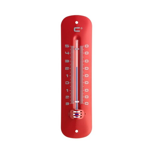 Thermomètre extérieur métal rouge -30°C à 50°C x1