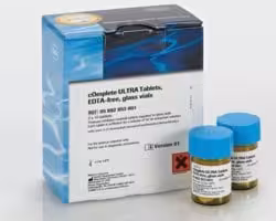 cOmplete ULTRA Tablets, EDTA-free, glass vials Protease Inhibitor Cocktail 6 x 10 tablets