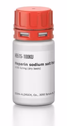 Heparin sodium crude unbleached from 25 KU