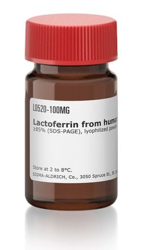 Lactoferrin from human milk sup à/=85% 5 mg