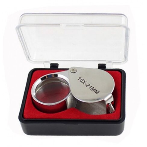 Loupe d'expertise pliable Ø21 mm - 10X - Métal x 1