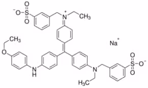 Brilliant Blue R Dye content 50 %, Technical grade, 5 g