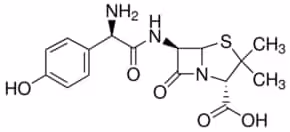 Amoxicillin 95.0-102.0% anhydrous basis, 1 g