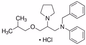 Bepridil hydrochloride powder, 100 mg