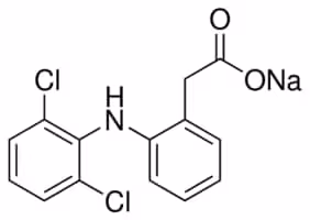 Diclofenac sodium salt, 25 g